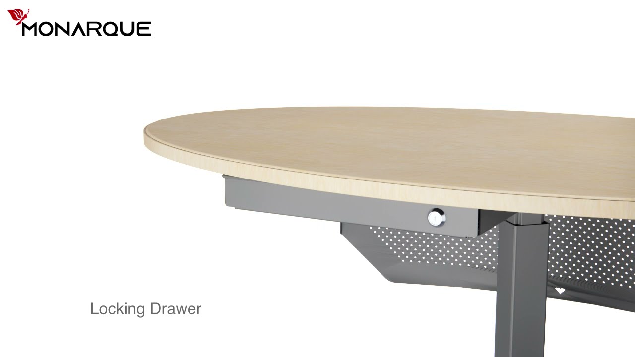 MONARQUE Mono column Height Adjustable Teacher's Desk 3D Animation