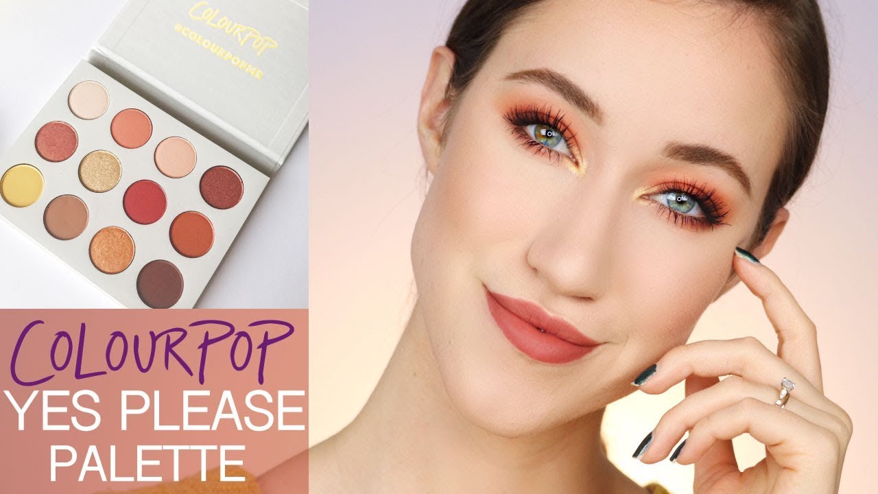 AFFORDABLE COLORFUL FALL MAKEUP TUTORIAL | Colourpop Yes Please Palette | ALLIE GLINES