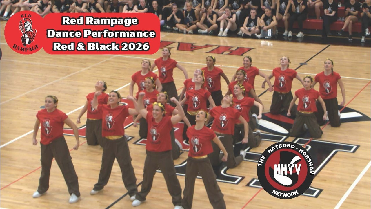 Red Rampage Dance Performance from Red & Black Gym Night 2026