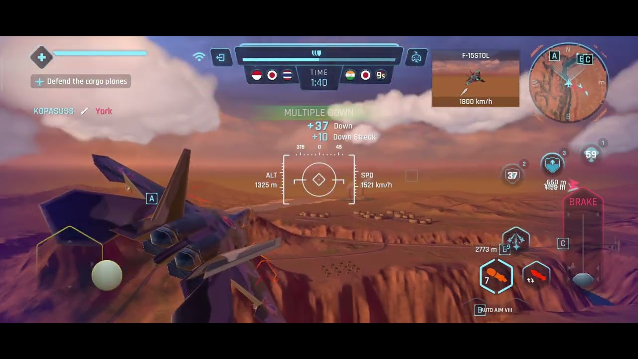 Sky Warriors Gameplay F-22 Raptor | PAYLOAD | @skywarriors8512 #skywarriors 