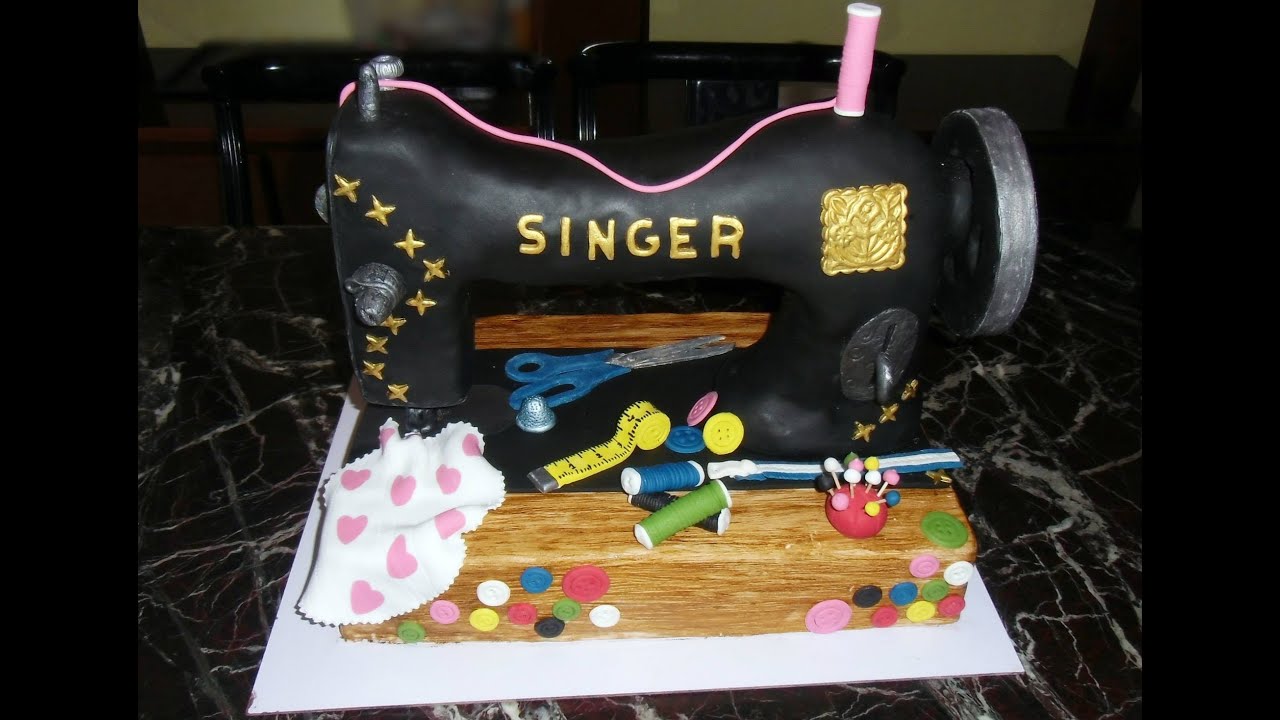 Cake sewing machine Singer| Tarta máquina de coser Singer|كعكة آلة الخياطة سنجر