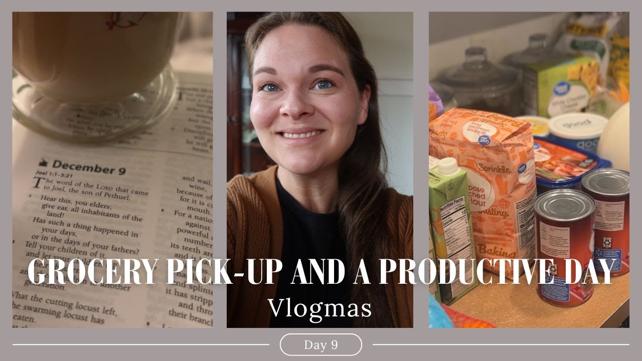 VLOGMAS, День 9 || Закупка продуктов и продуктивный день