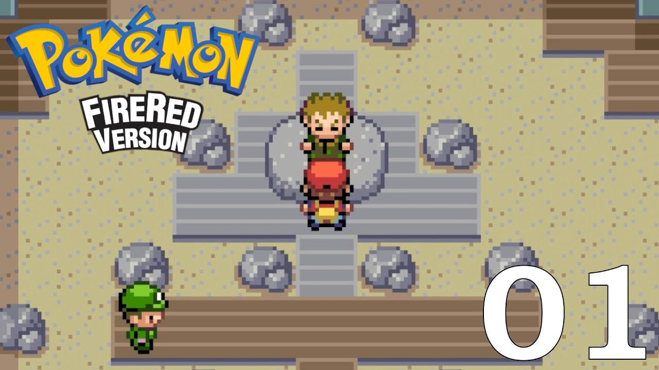 Pokemon Fire Red | 100% Playthrough | Part 1 - Boulder Badge | NO COMMENTARY