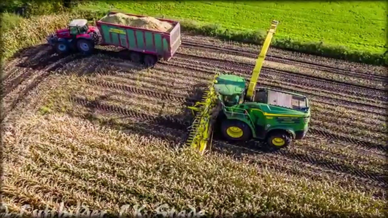 Maishäckseln Bossel - Burweg John Deere 8600i G. Behrens & Sohn GbR 21726 Heinbockel Phantom 3 4K