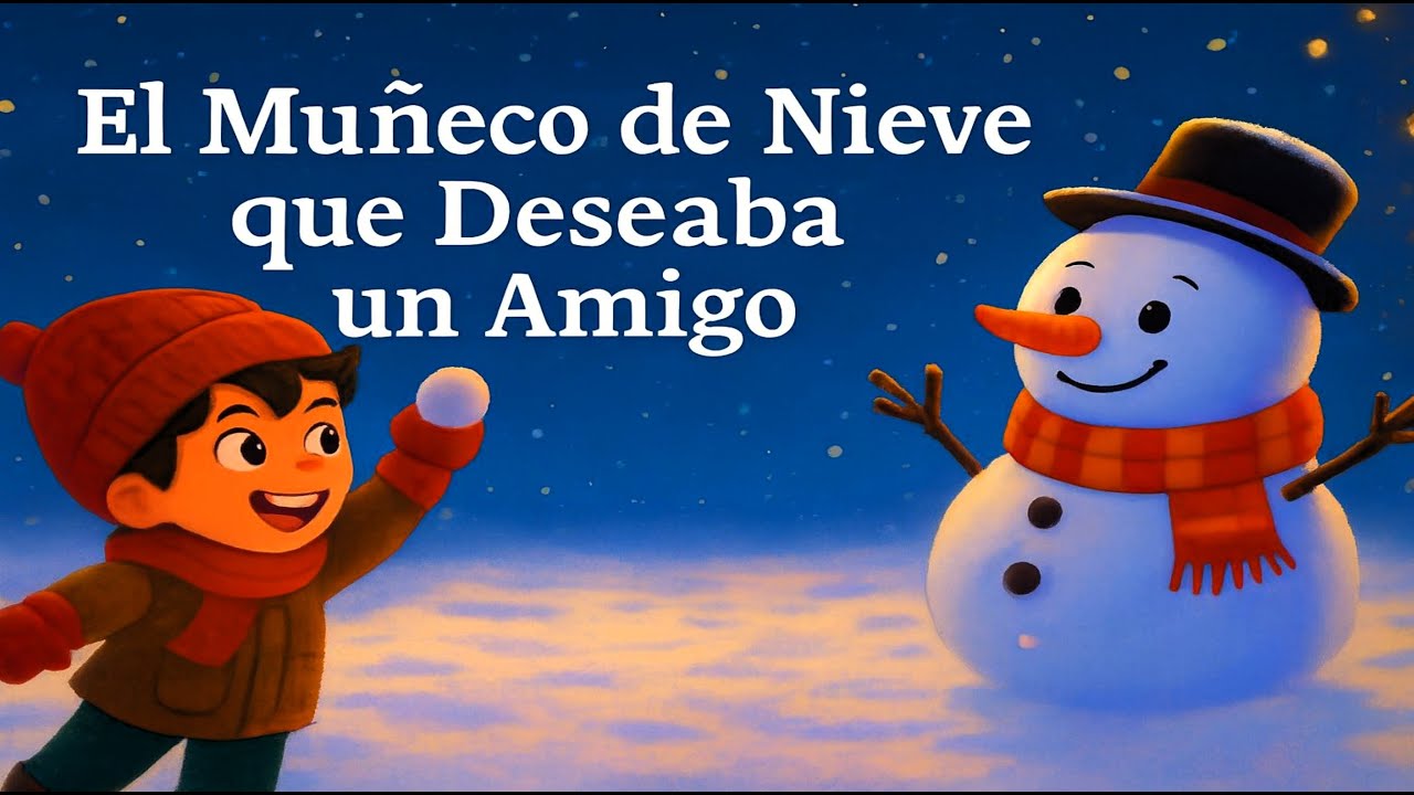 El Mu&ntilde;eco de Nieve que Deseaba un Amigo - Cuento Ilustrado para Ni&ntilde;os
