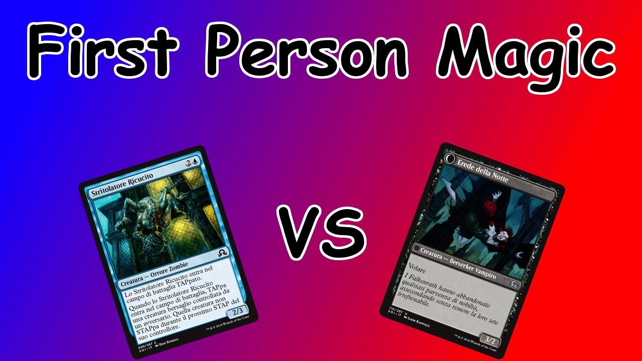 Partita di Magic in prima persona #1 blu/incolore contro rosso/nero vampiro