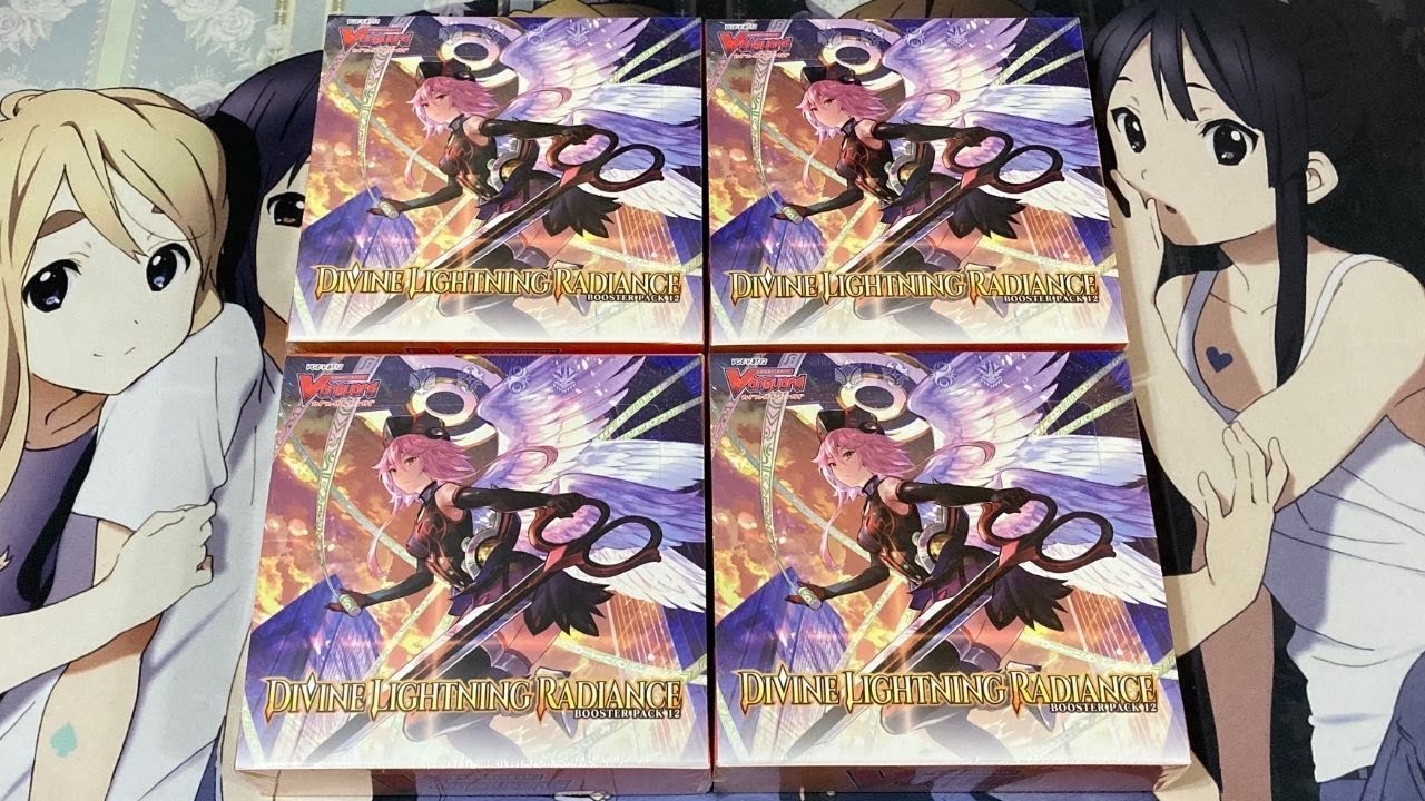 Opening Four Cardfight Vanguard Divine Lightning Radiance Booster Boxes