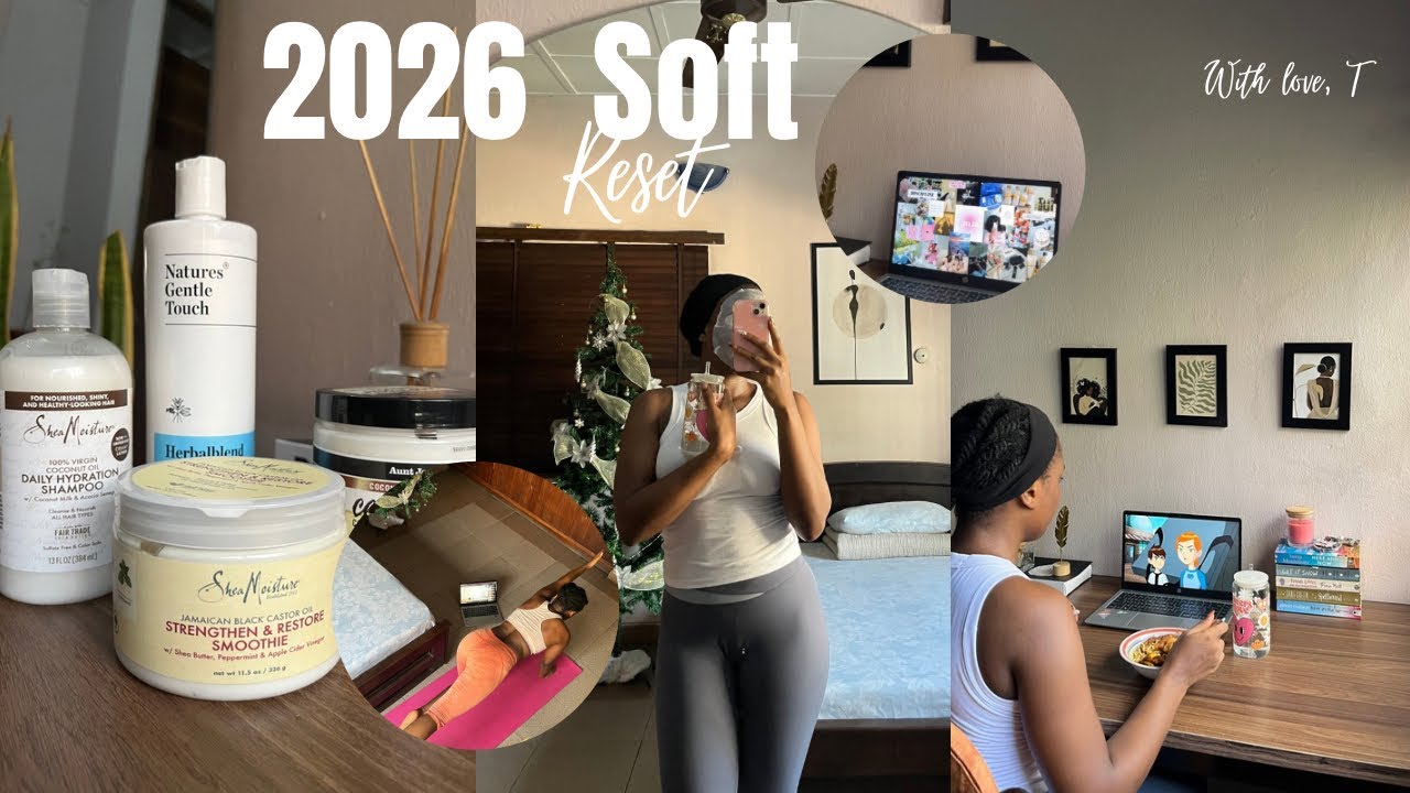 soft 2026 reset vlog ~ goal setting, content day, fitness journey, brands, vision board, shopping