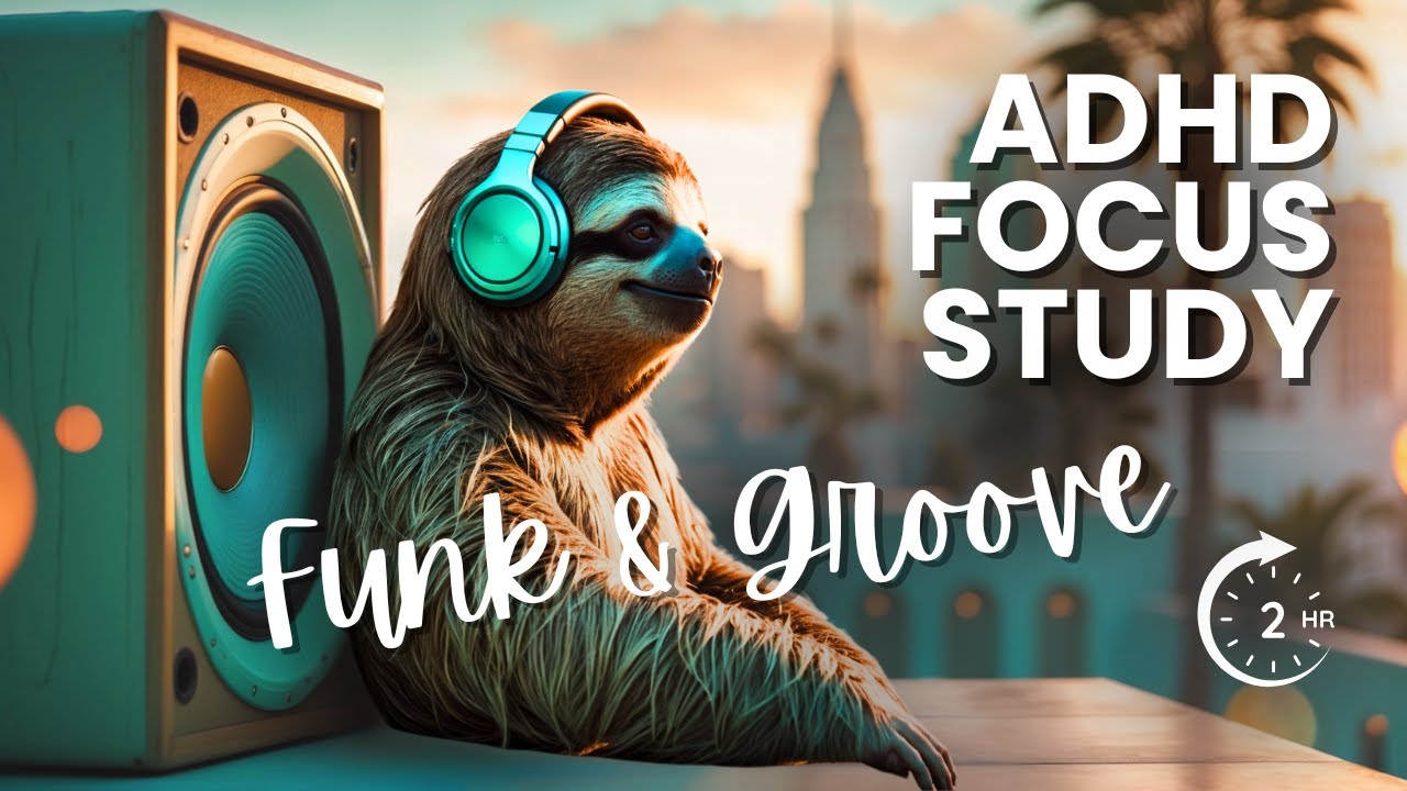ADHD Binaural Morning Flow - Gentle Funk for hyperfocus study and work music - 3 hours