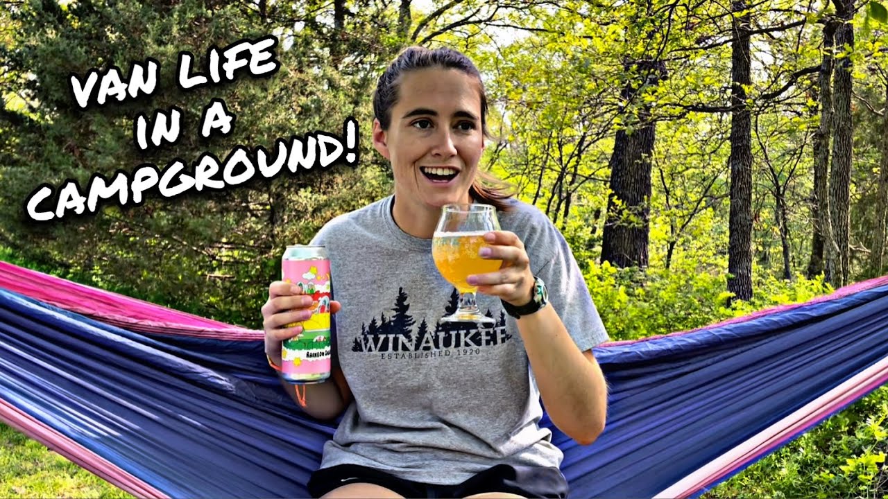Travel Vlog: Natural Falls State Park, Oklahoma!! {hiking, solo camping, and beer tourism}