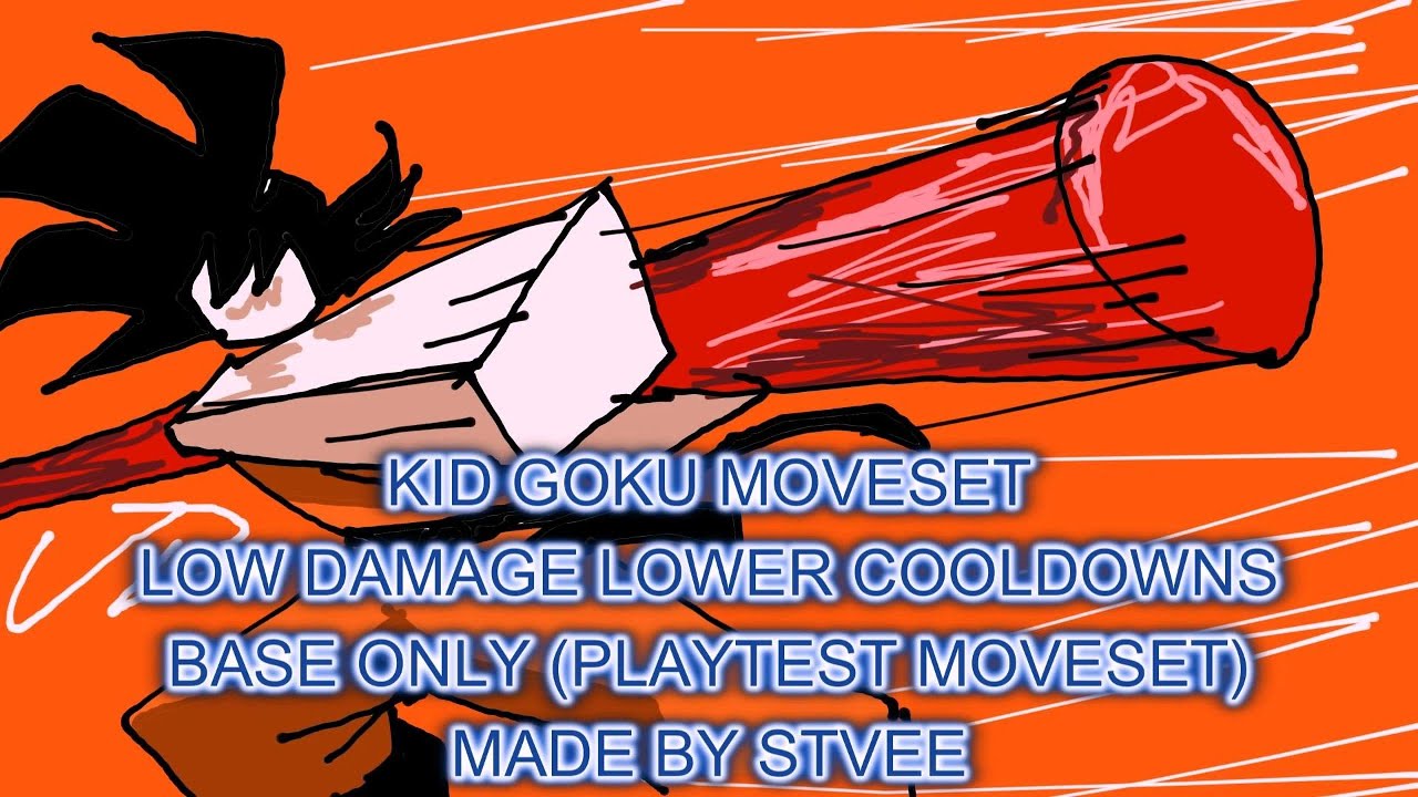 Kid Goku Base Only Moveset-JJS SKILL BUILDER