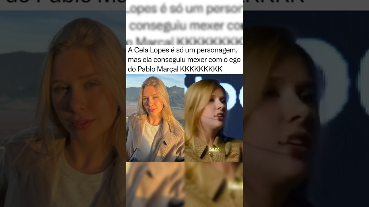 Cela Lopes &eacute; s&oacute; um personagem, ela mexeu com o ego do pablo mar&ccedil;al #pablomarcalporsp