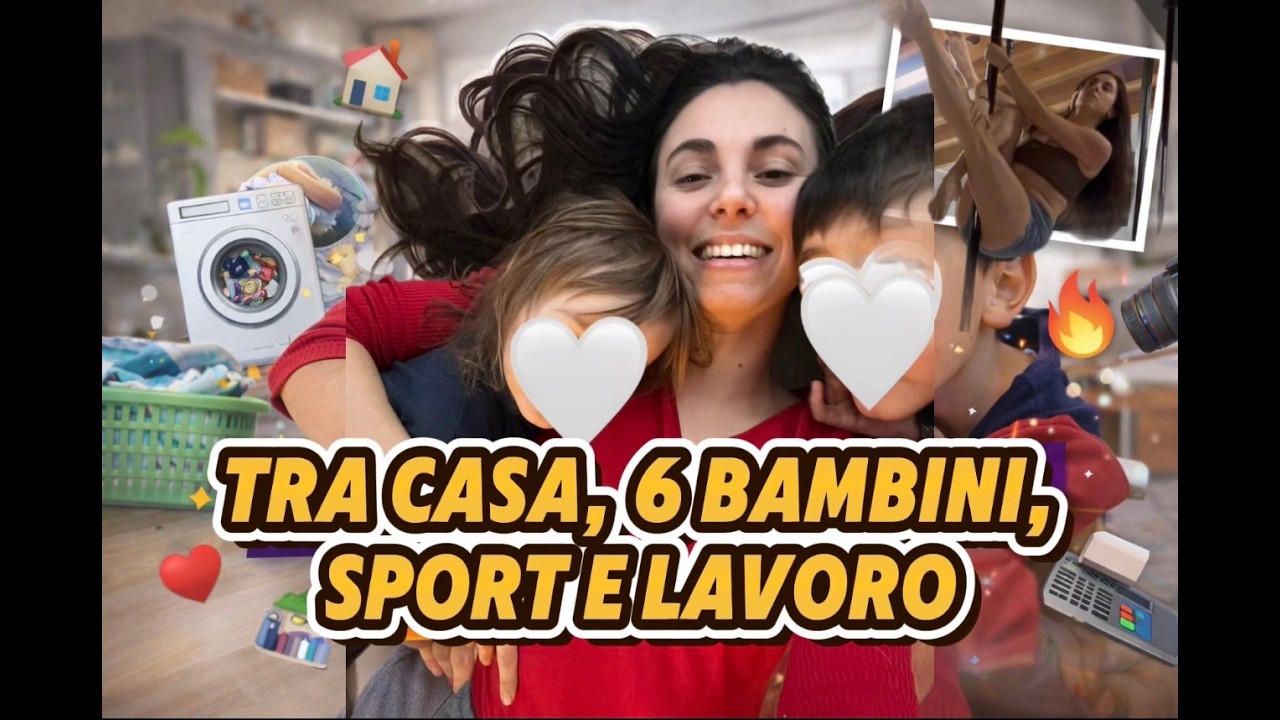 Routine realistica di una Mamma di 4 (+2) figli| tra faccende, pole dance e lavoro