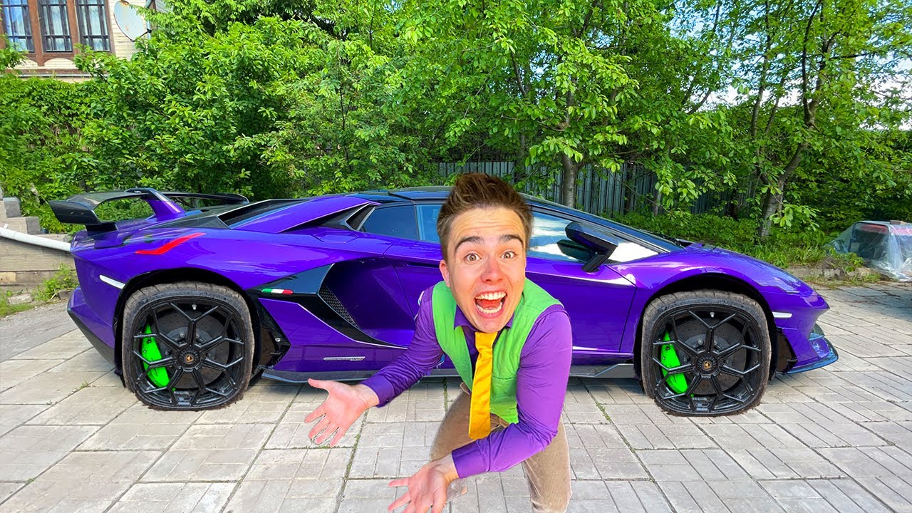 Older Mr. Joe Conjured Square Wheels VS Brother Mr. Joe Lamborghini in Comedy Video