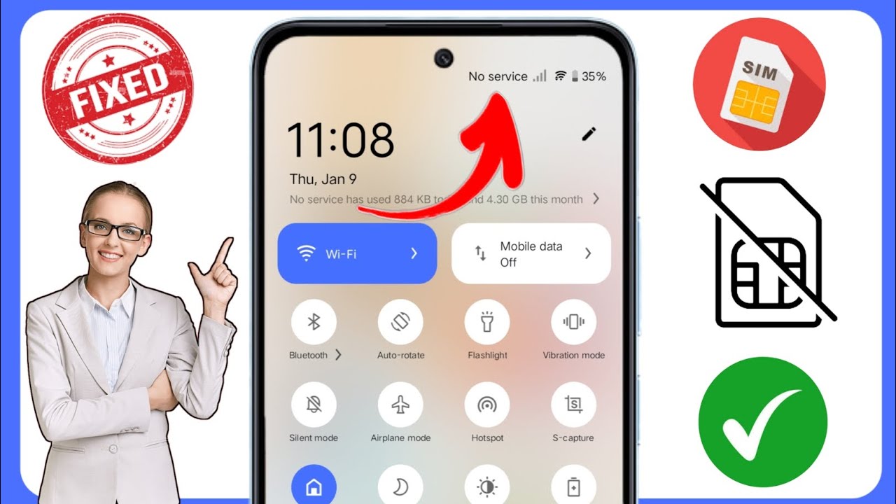 C&oacute;mo solucionar el problema de la tarjeta SIM sin servicio en su tel&eacute;fono (2025)