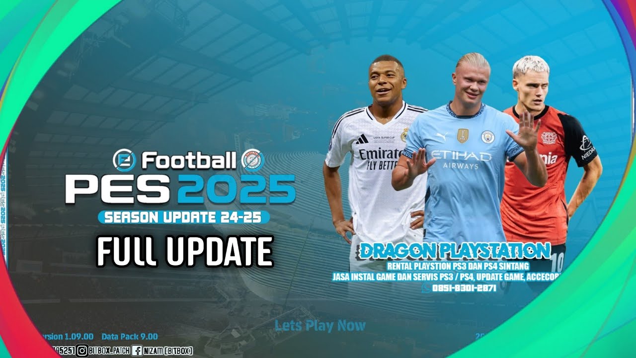 EFOOTBALL PES 2025 BITBOX PATCH FULL UPDATE  REV 1 SUMMER SEASON PS4