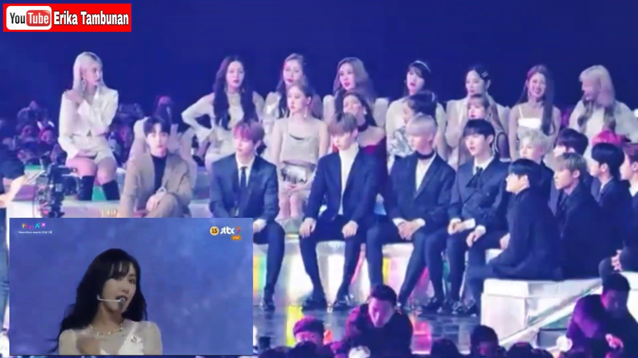 [181201] BTS, BLACKPINK, WANNAONE, REACTION - GFRIEND 'TIME FOR THE MOONLIGHT' (MMA 2018)