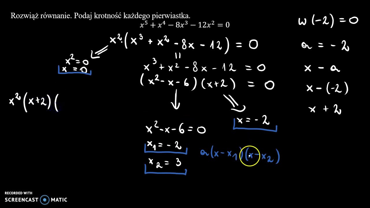 Pierwiastki wielokrotne 4