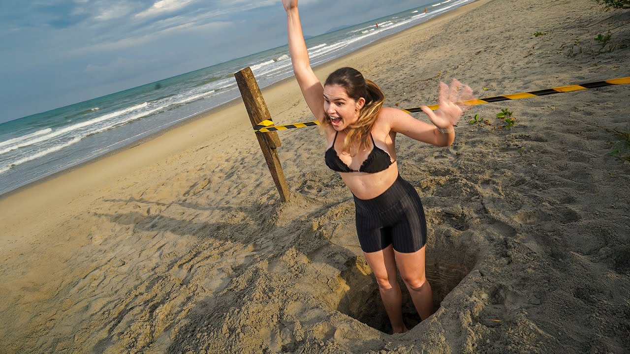 FIZ A TROLLAGEM DO TAPETE FALSO NA PRAIA 😂