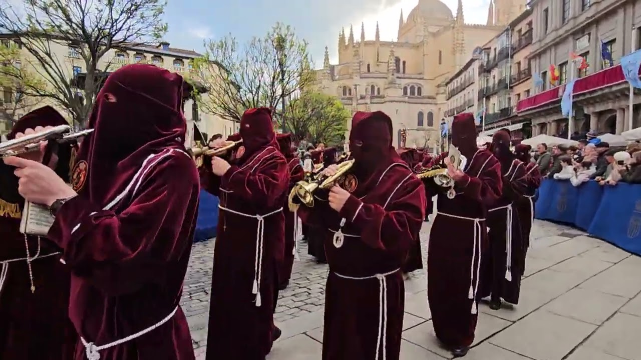 Semana Santa Segovia 2025. Viernes Santo.  VídeoTour íntegro de la Procesión de Los Pasos 18/4/2025