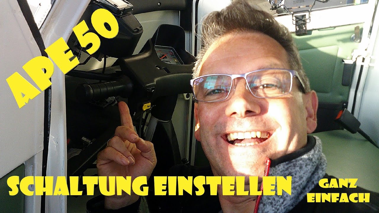 Piaggio Ape 50 Schaltung einstellen /Schaltung einstellen / Schaltanzeige einbauen #apeharry