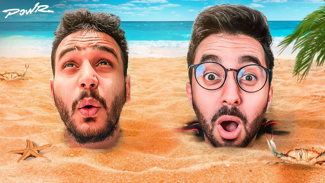 اخر شخص يطلع من الرمل يفوز🌵
