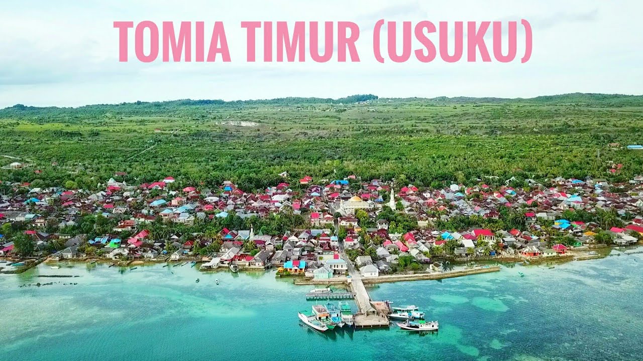 Vidio drone Tomia timur, beautiful nature of Indonesia