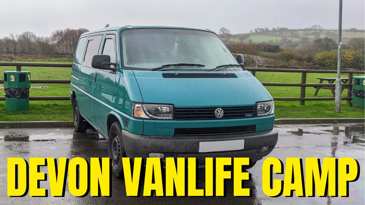 RAIN-SOAKED Van Life in Devon! Stealth Camping in VW T4