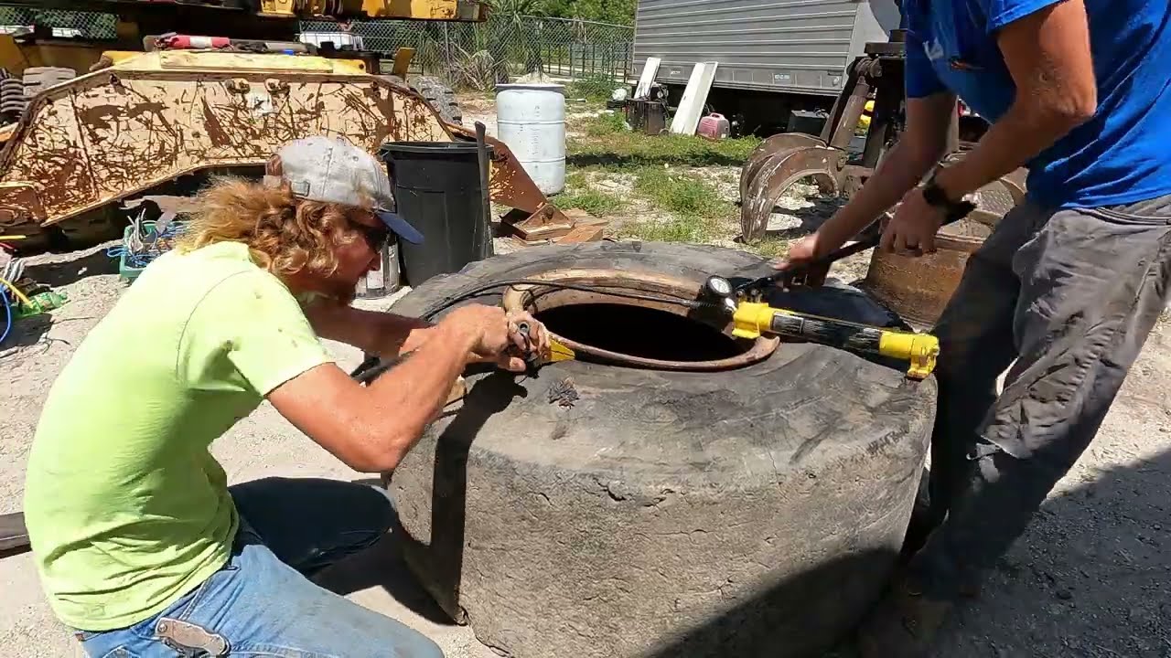 changing loader tires