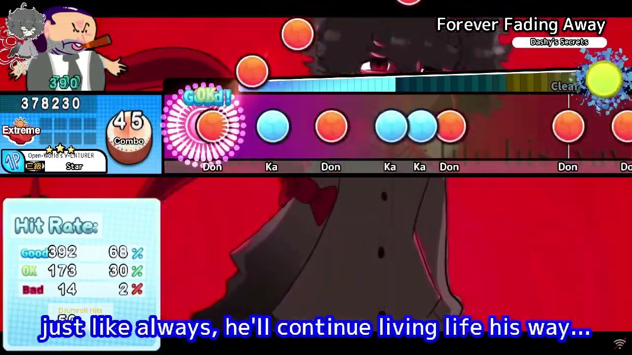 Forever Fading Away by Dashy, on Extreme (OpenTaiko)