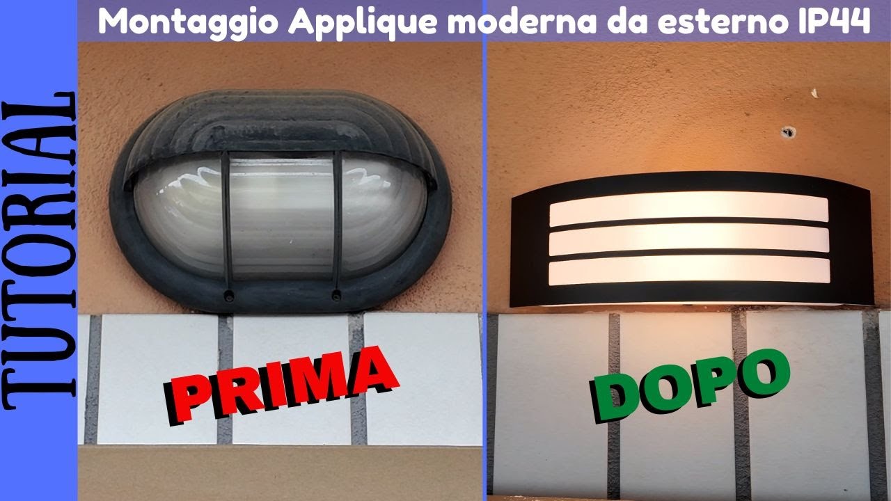 TUTORIAL - Montaggio Applique moderna da esterno Leiros nero EGLO IP44