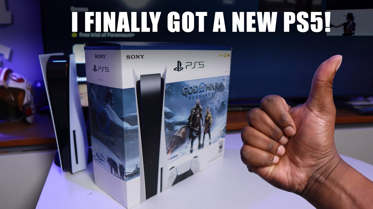 I finally got a new PS5 with God of War Ragnarok console