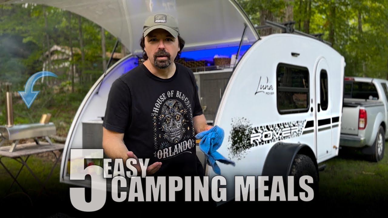 Top 5 EASY Camping Meals | Camping Food and Camp Cooking | Camping Food Ideas. BIG HORN PIZZA OVEN.