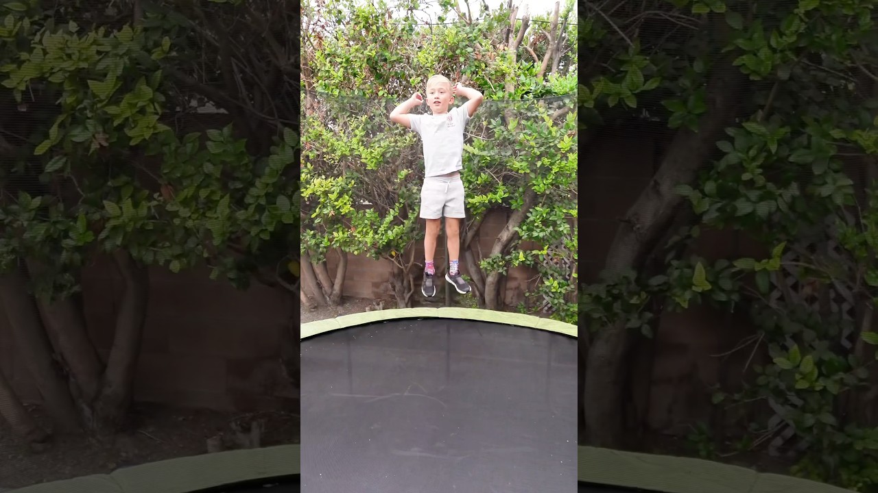 Levi Learned A New Trick!! #ninja #parkour #frontflip