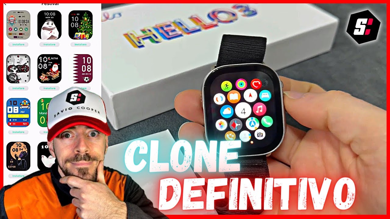HELLO WATCH 3 PLUS AMOLED - SMARTWATCH CLONE DEFINITIVO
