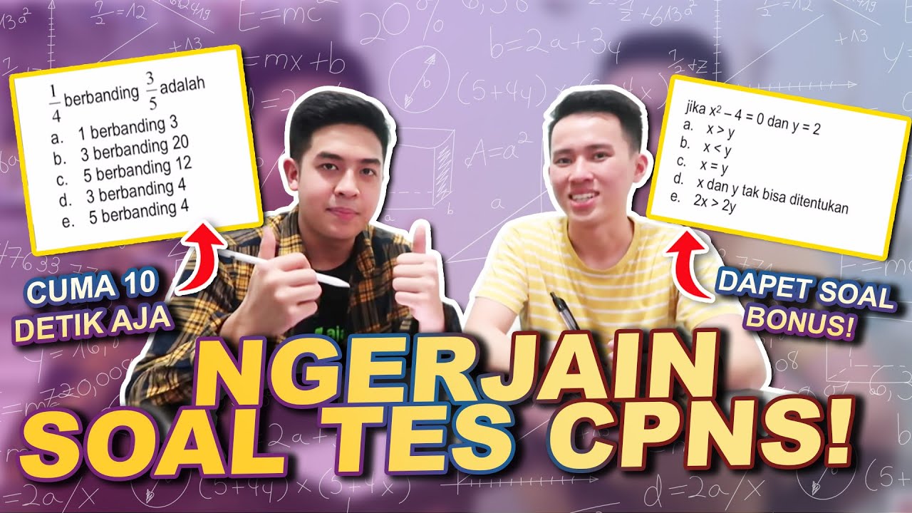 NGERJAIN SOAL TES CPNS CUMA 10 DETIK! GAMPANG AJA DAN JANGAN PANIK!