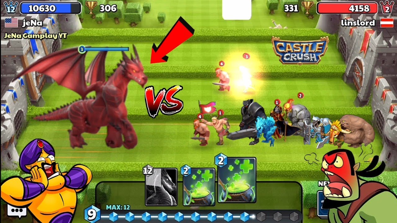 Monster Size Legendary Dragon Heavy Rush Battle! Castle Crush