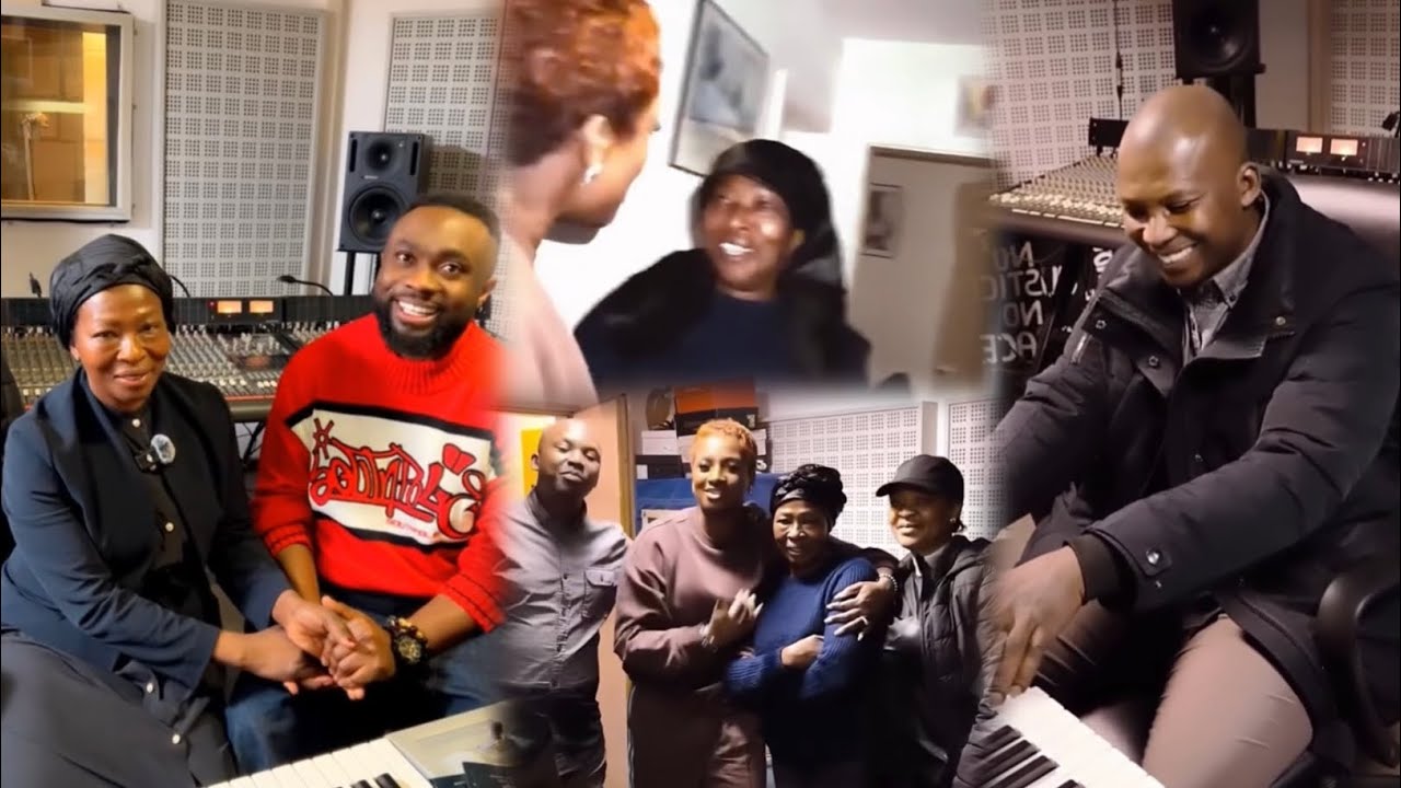 Wow, Lumba's Sound Engineer, his Backer and A Popular Blogger Surprises Mama Akosua Serwaa.