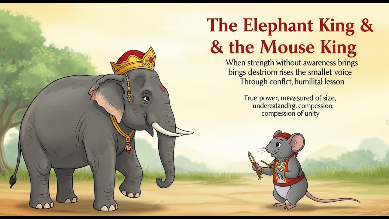 The Elephant King & the Mouse King | A Powerful Panchatantra Story About Pride, Wisdom & Unity|