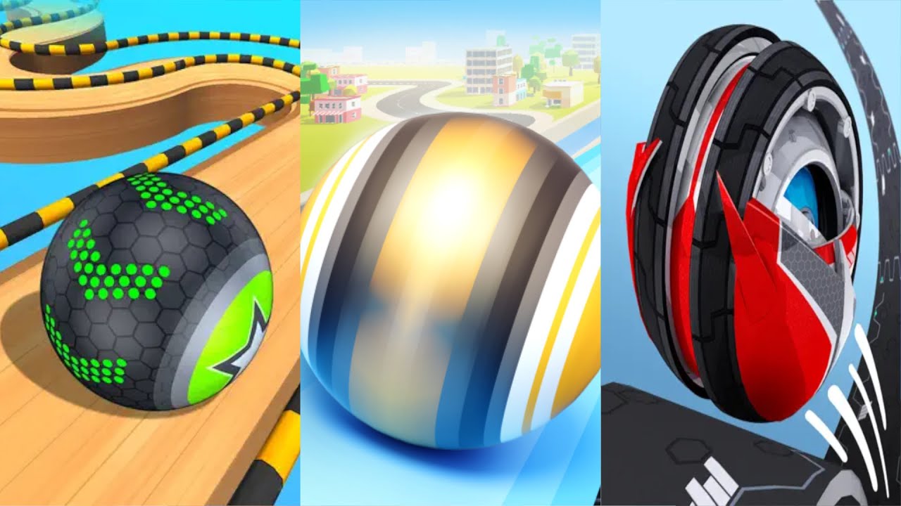 Going Balls Vs GyroSphere Evolution, Action Balls - Satisfying Ball Games