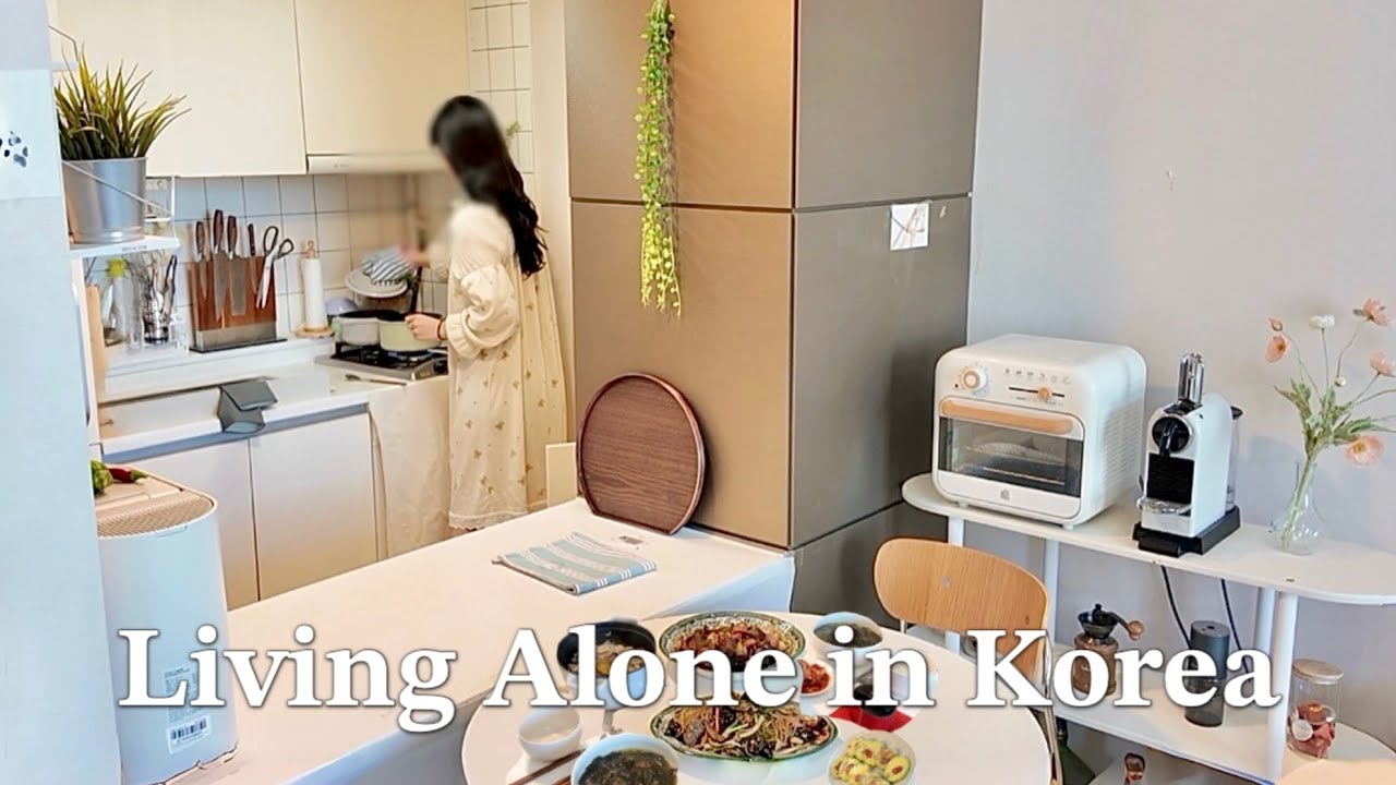 Живу одна в Корее | готовлю корейское блюдо на день рождения 🎂👩🏻‍🍳 мягкий домашний день vlog