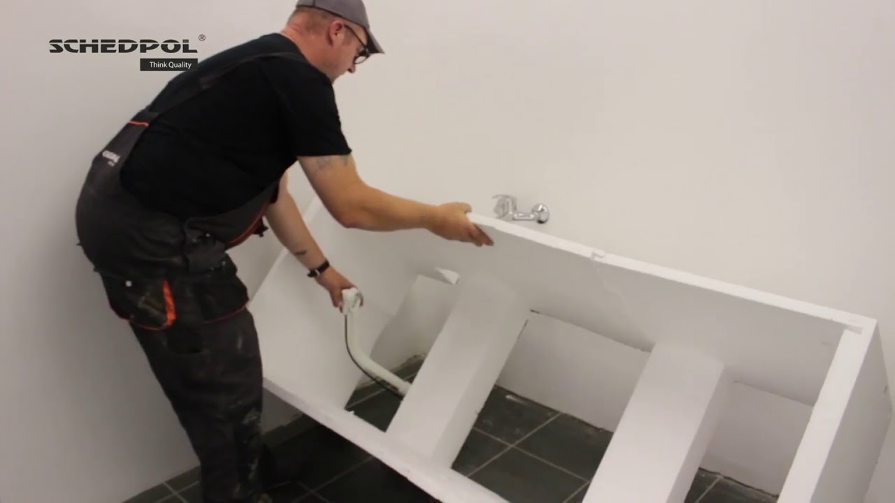 Montageanleitung - Einbau der Badewanne mit der Wannentr&auml;ger