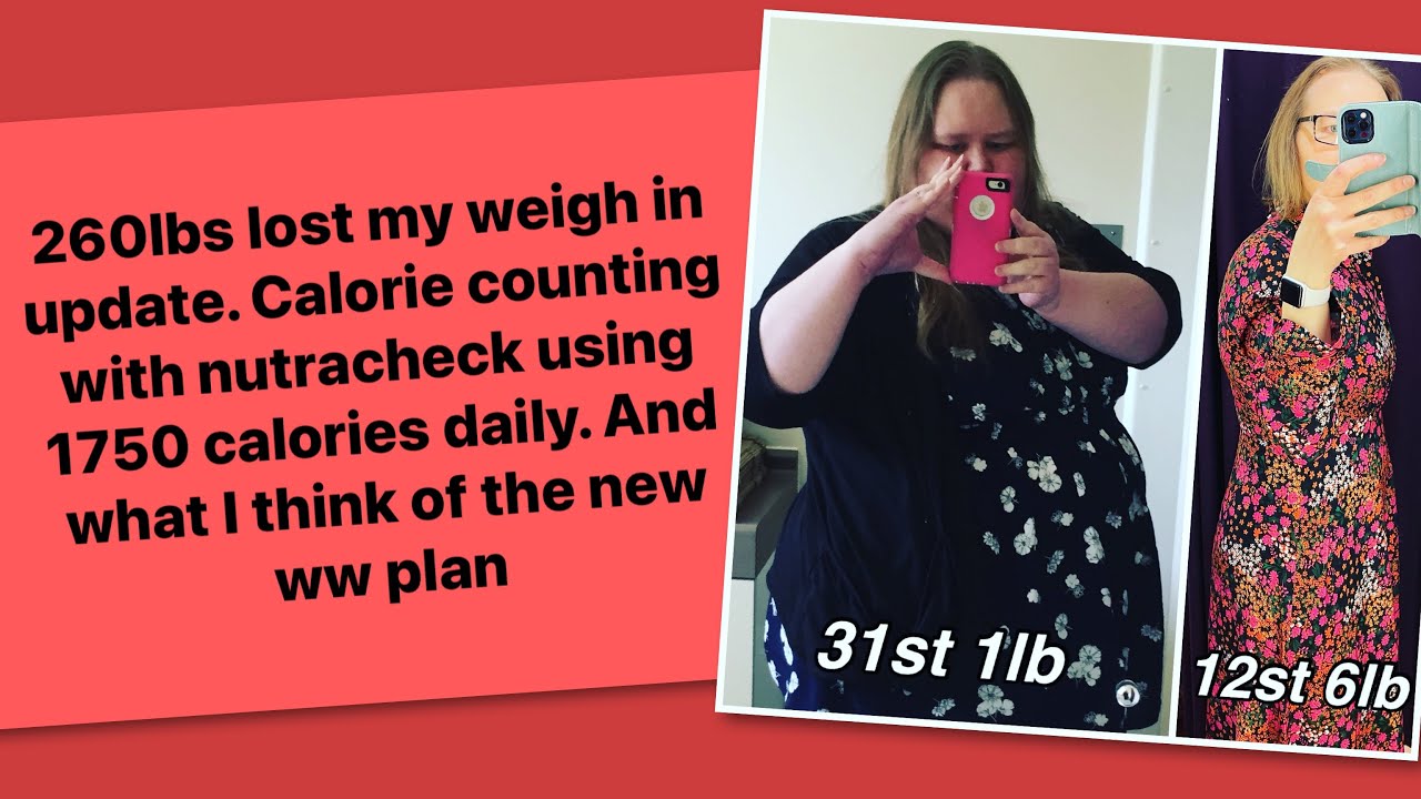 260lbs lost, a week calorie counting on 1750cals a day. And what I think of the new ww plan.