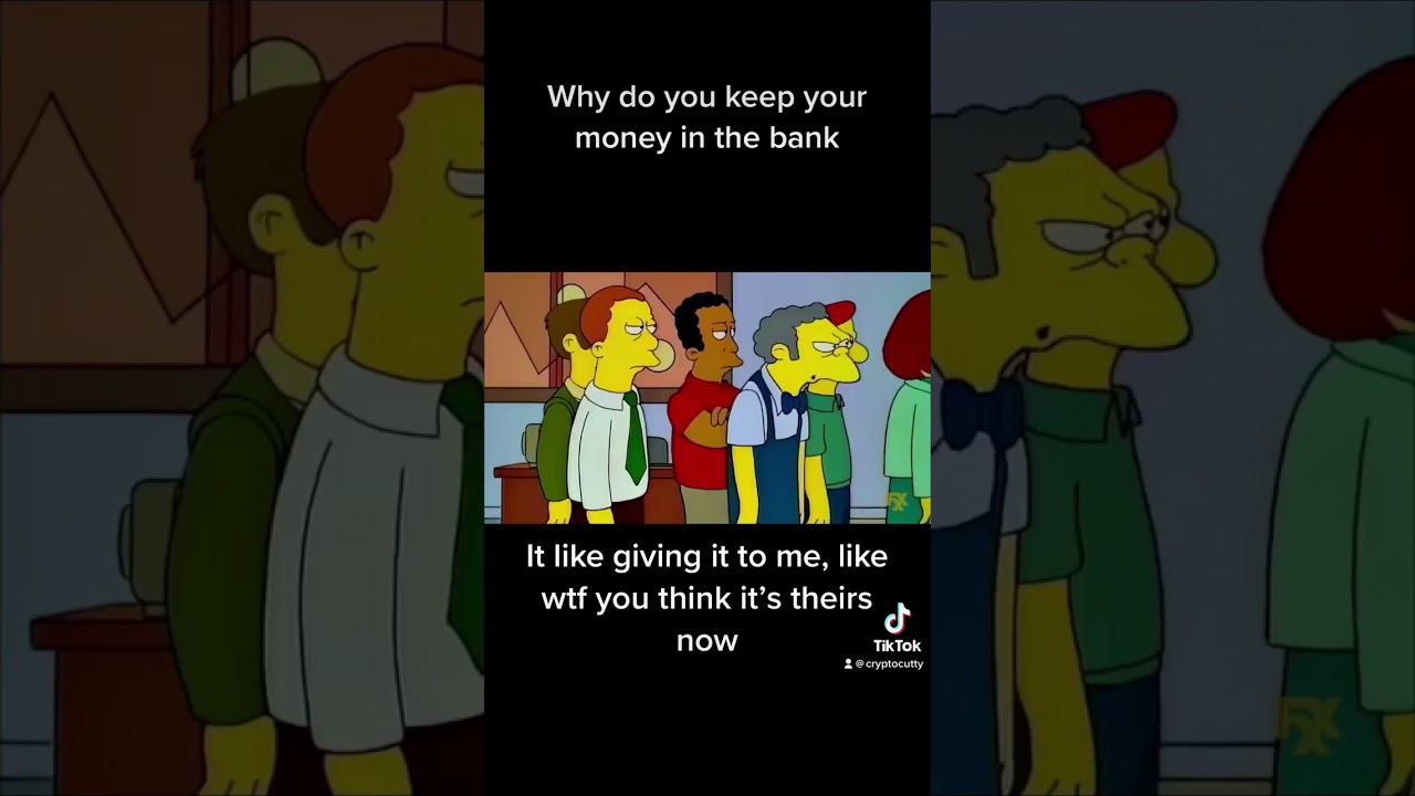 Bank run part 1. Watch til the end. #thesimpsons #bankrun #bankofamerica #crypto #xrp #digitalasset