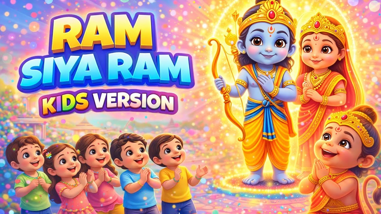 Ram Siya Ram Bhajan for Kids | Hanuman Ji Teaches About Lord Ram | Kids Devotional Song