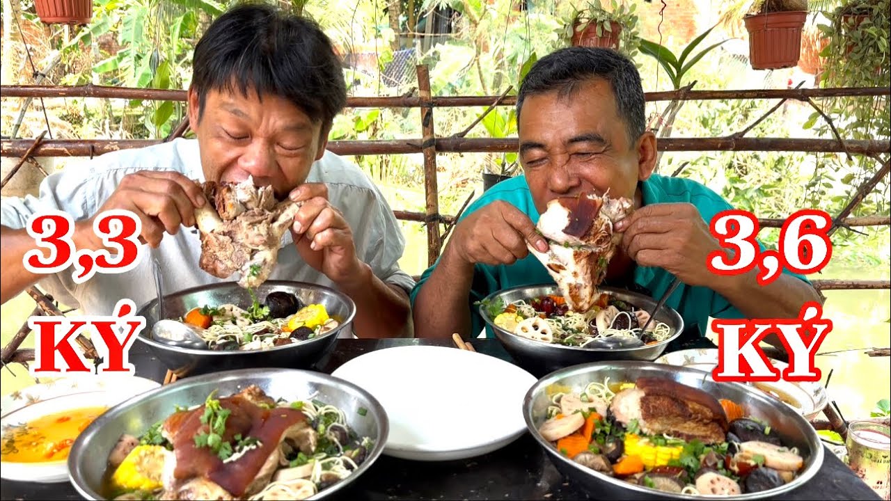 Quá Lẽ Dữ Luôn 7 Ký Giò Heo Tiềm, Mì __ Trong Vòng 22 Phút Đã Hoàn Thành | ATN