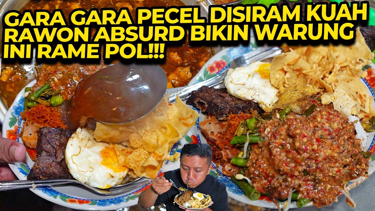 KOK BISA PECEL DISIRAM KUAH RAWON SERAME INI?? GAK ANEH??