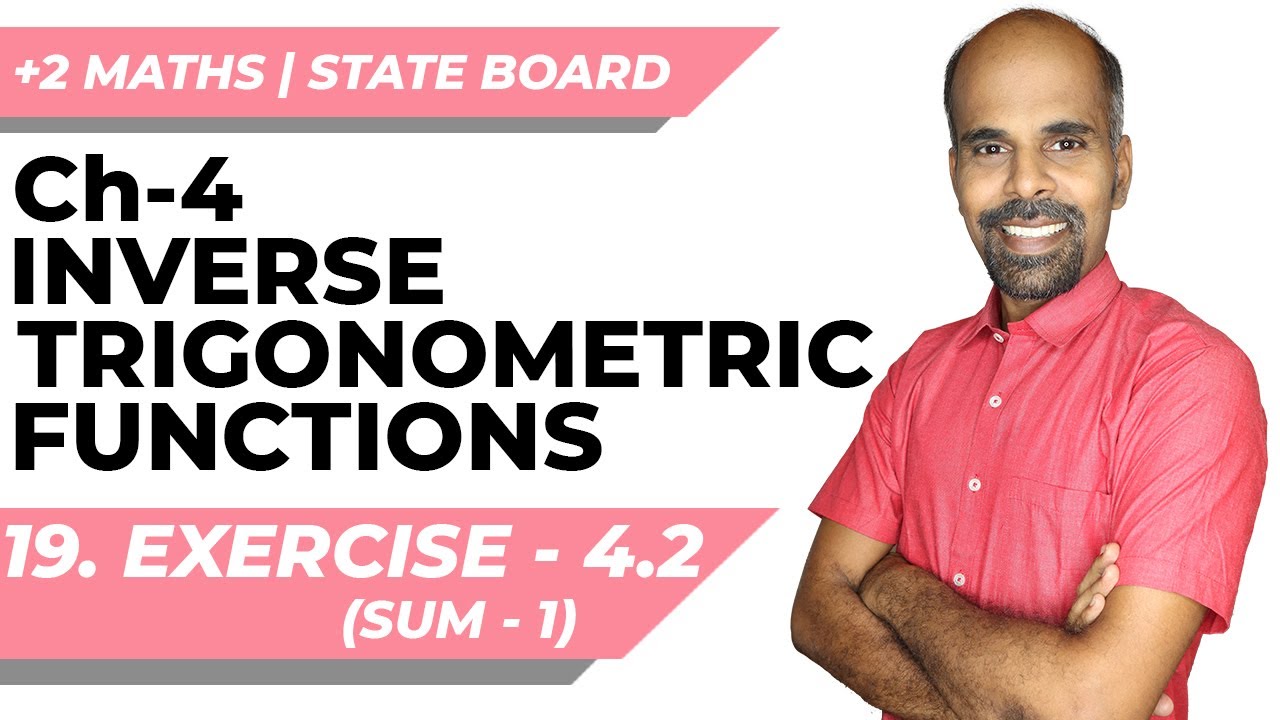 12th | ex. 4.2 | Q.No. 1 | Inverse trigonometric functions | State Board | ram maths
