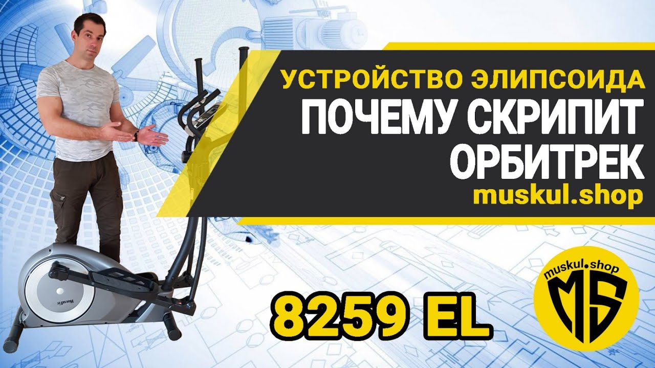 Эллиптический тренажер в разрезе Экофит EcoFitE8259EL Почему скрипит эллипсоид и как решить проблему