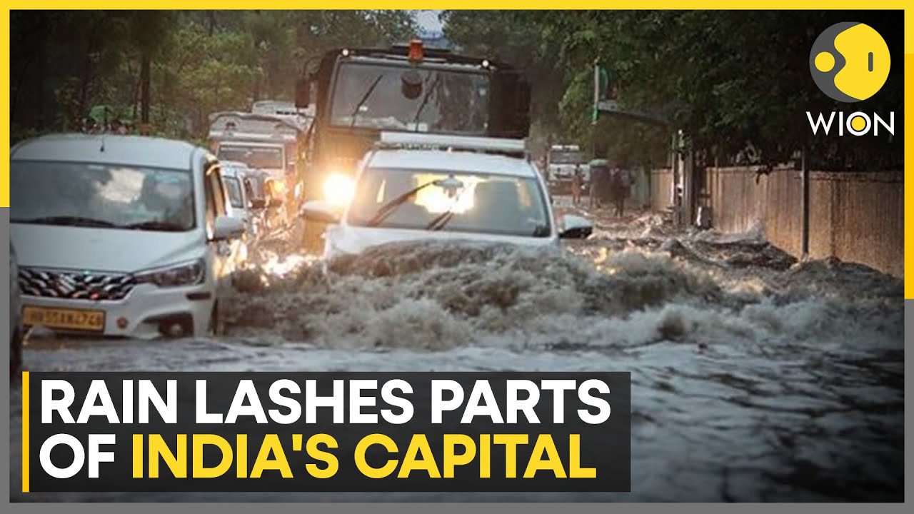 India: Delhi Experiences Heavy Rain, Thunderstorms, And Waterlogging | WION
